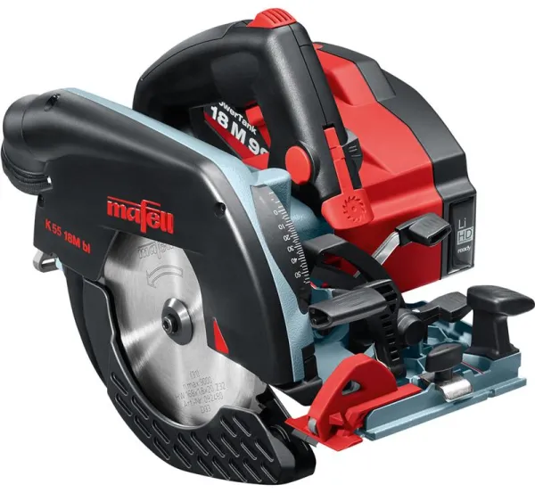 Mafell Batterihandcirkelsåg K 55 18M bl PURE i T-MAX-väska